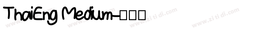 ThaiEng Medium字体转换
